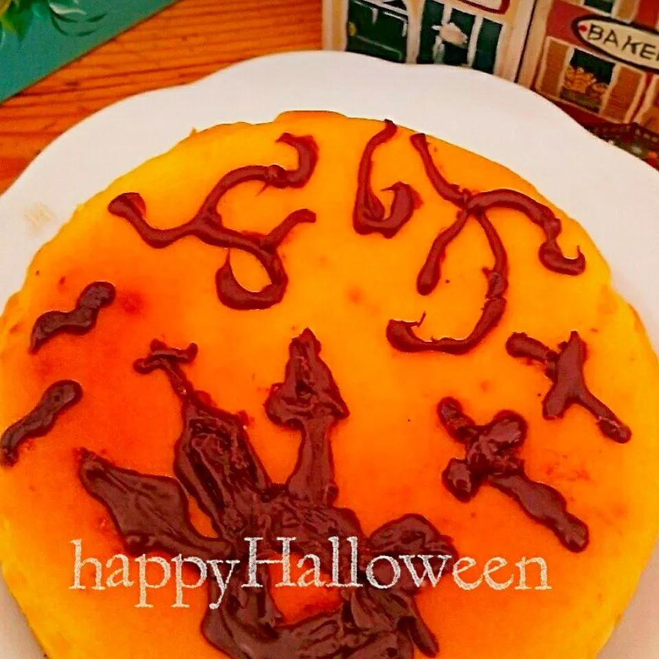 ハロウィンのカボチャチーズケーキ|とまと🍅さん