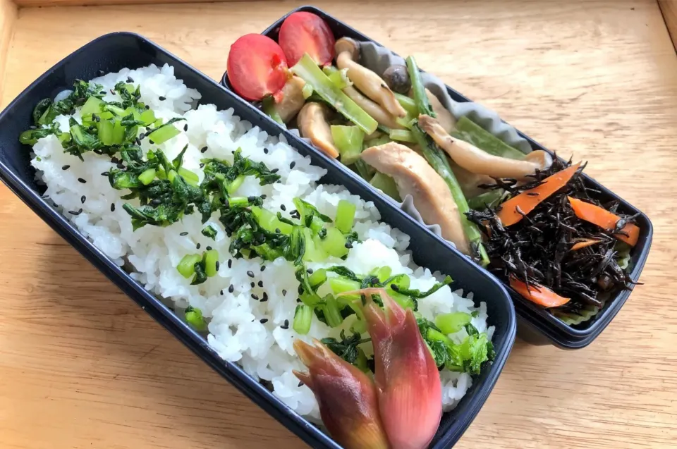 ササミと小松菜のマヨポン炒め 弁当|弁当 備忘録さん