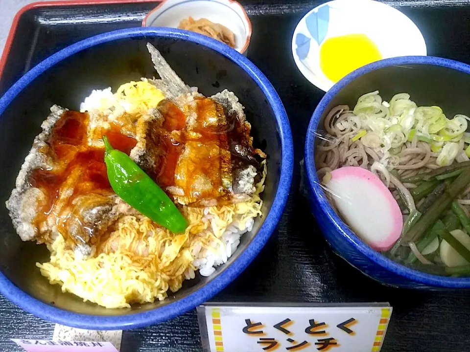 Snapdishの料理写真:さんま蒲焼き丼セット|nyama1さん