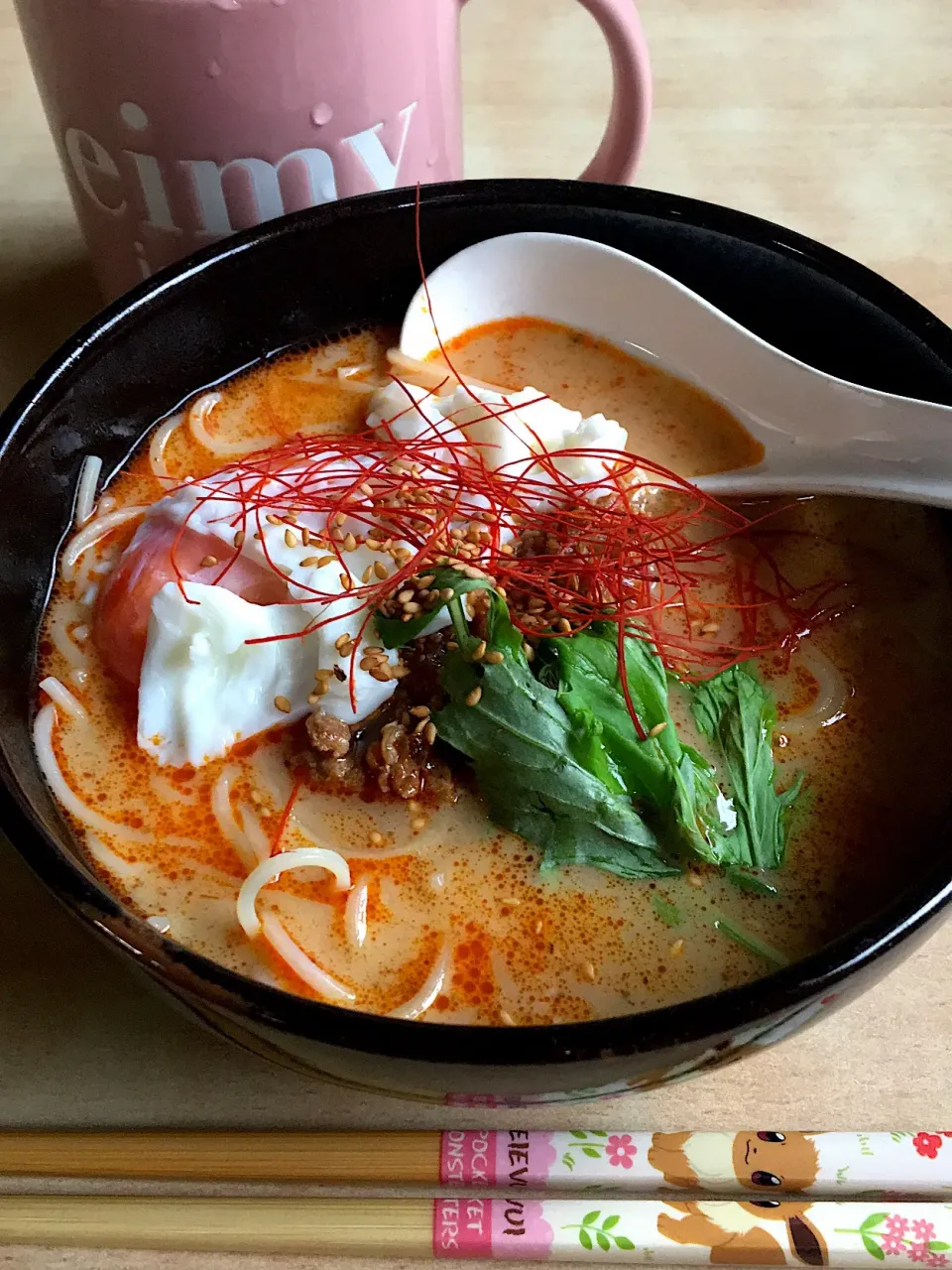 3種の雑穀麺de担々麺🍜|matumotommさん