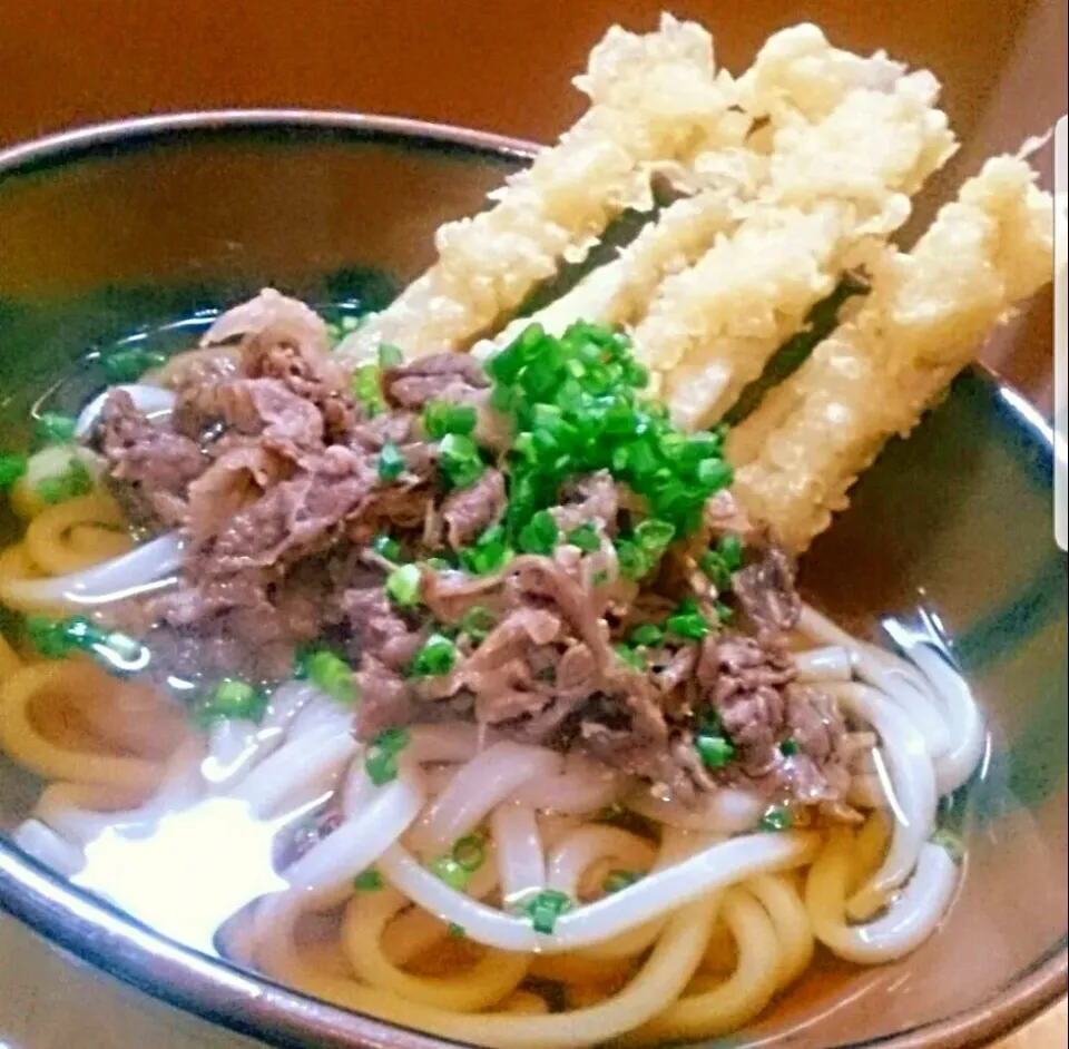 地元のうどん屋さん風＊肉ゴボウ天うどん＊|mi_neneco♪さん