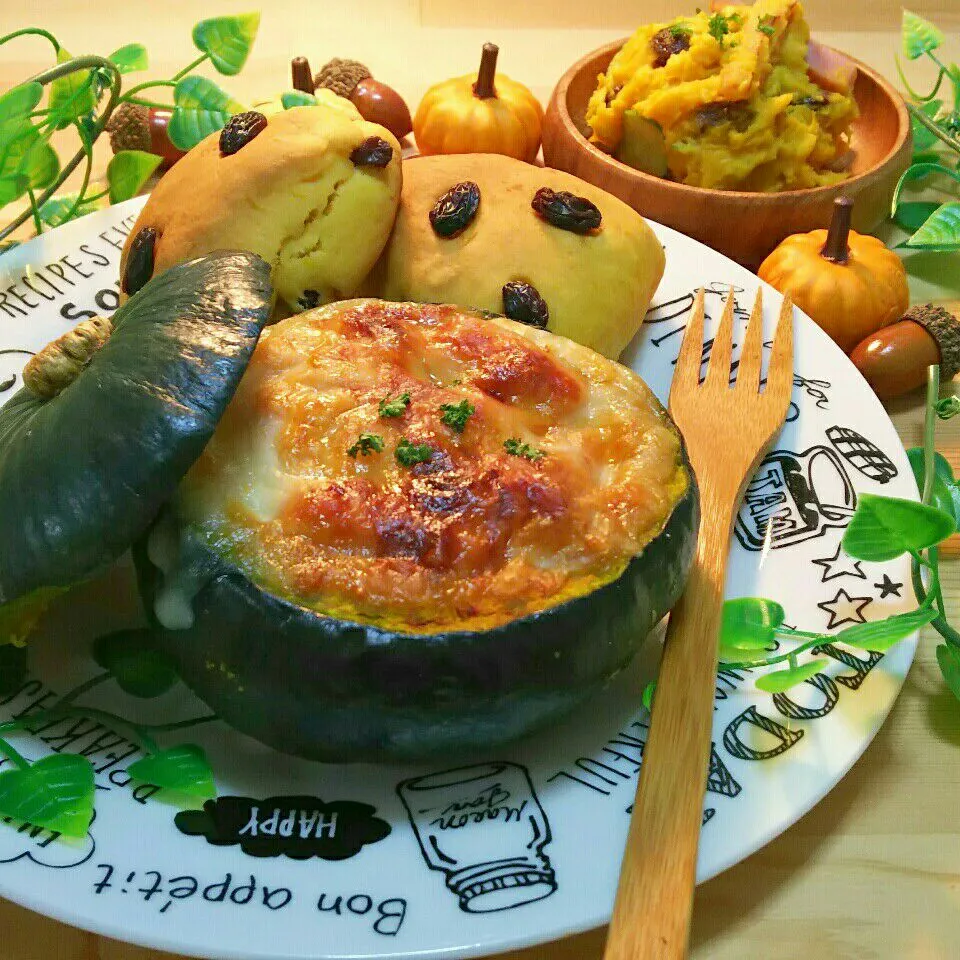 まるごと食べれるかぼちゃのグラタン🎃|モゥモゥパラダイスさん