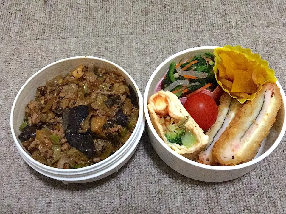 Snapdishの料理写真:旦那ちゃん弁当(๑˃̵ᴗ˂̵)|ちゃびきゅさん