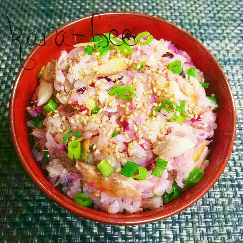 お弁当やおにぎりにも◎塩さばとしば漬けの簡単混ぜご飯|からあげビールさん