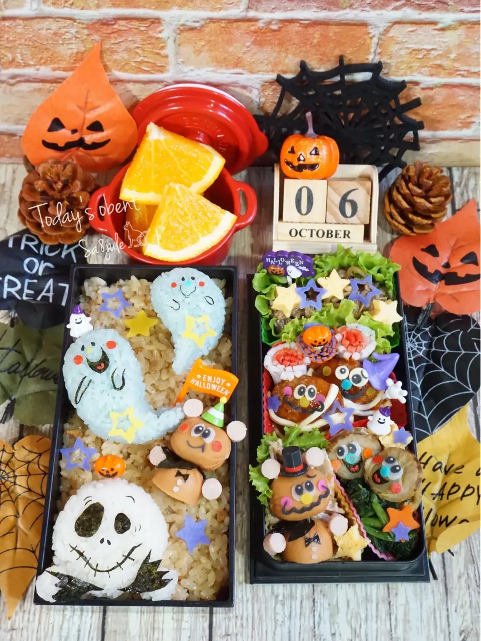 Snapdishの料理写真:ハロウィン🎃👻ぉ弁当|La-Jule Sa8さん