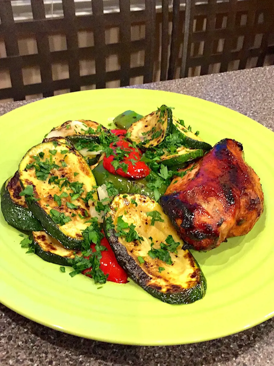 Chicken and grilled veggies|FitMomDoc19さん