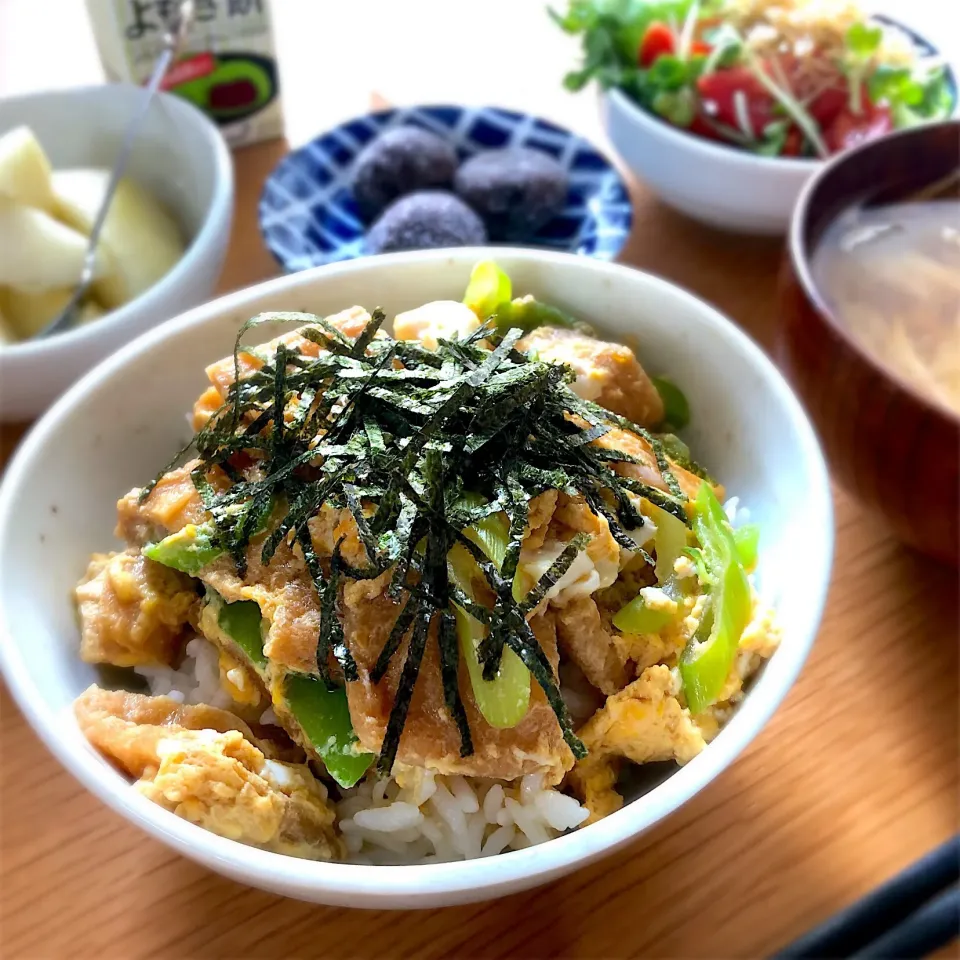 低糖質😋マンナンごはんできつね丼🦊🍚|あしゃぱんさん