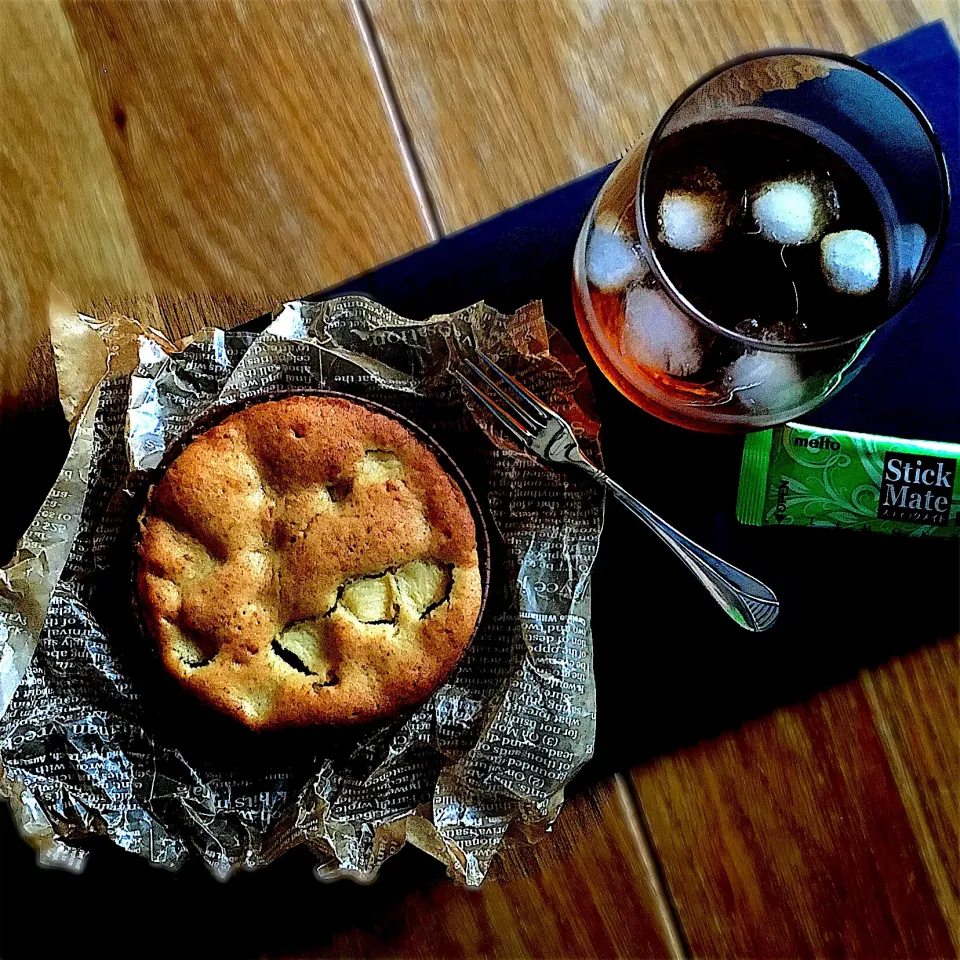 りんごとさつまいものパウンドケーキの残りでカップケーキ|みずほさん