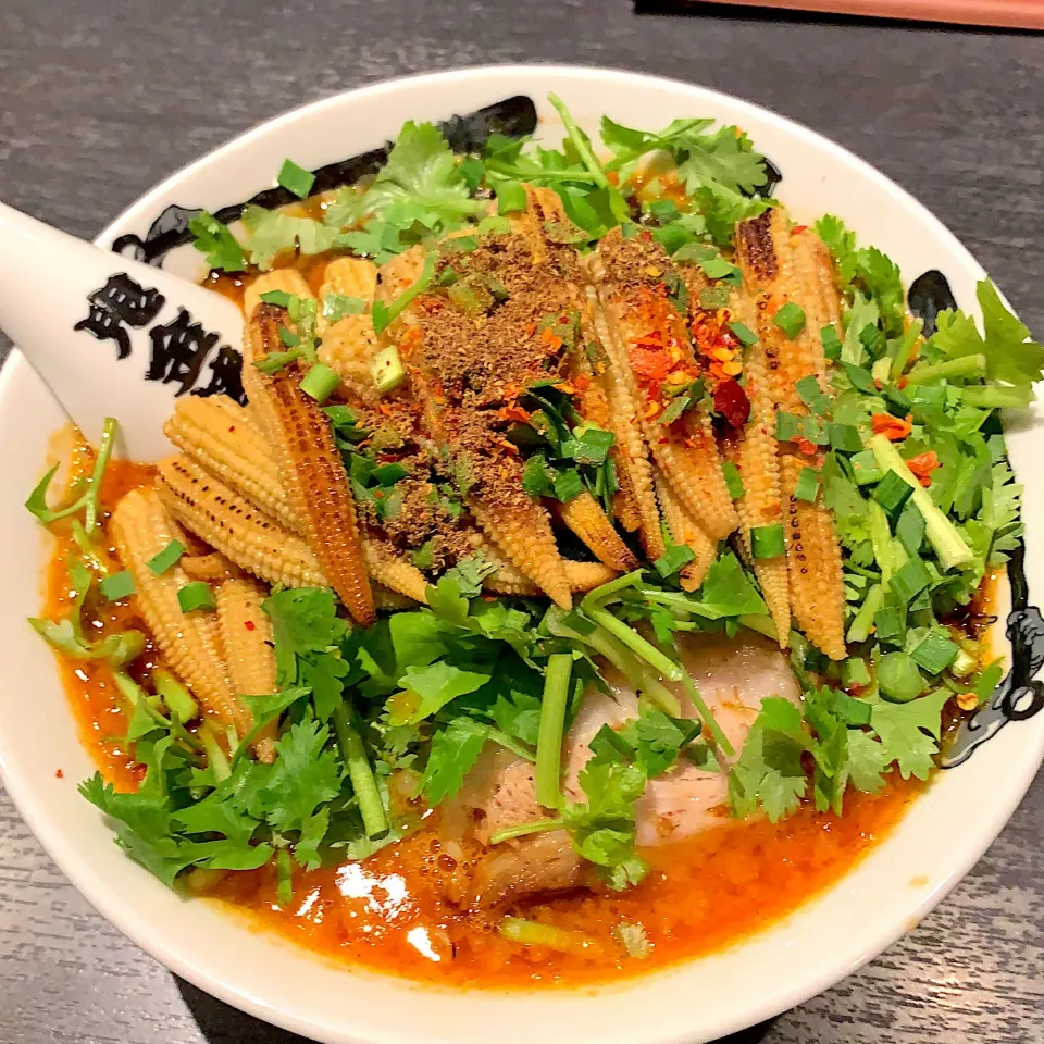 パクチーカラシビ味噌らー麺(◍•ڡ•◍)❤|いつみさん