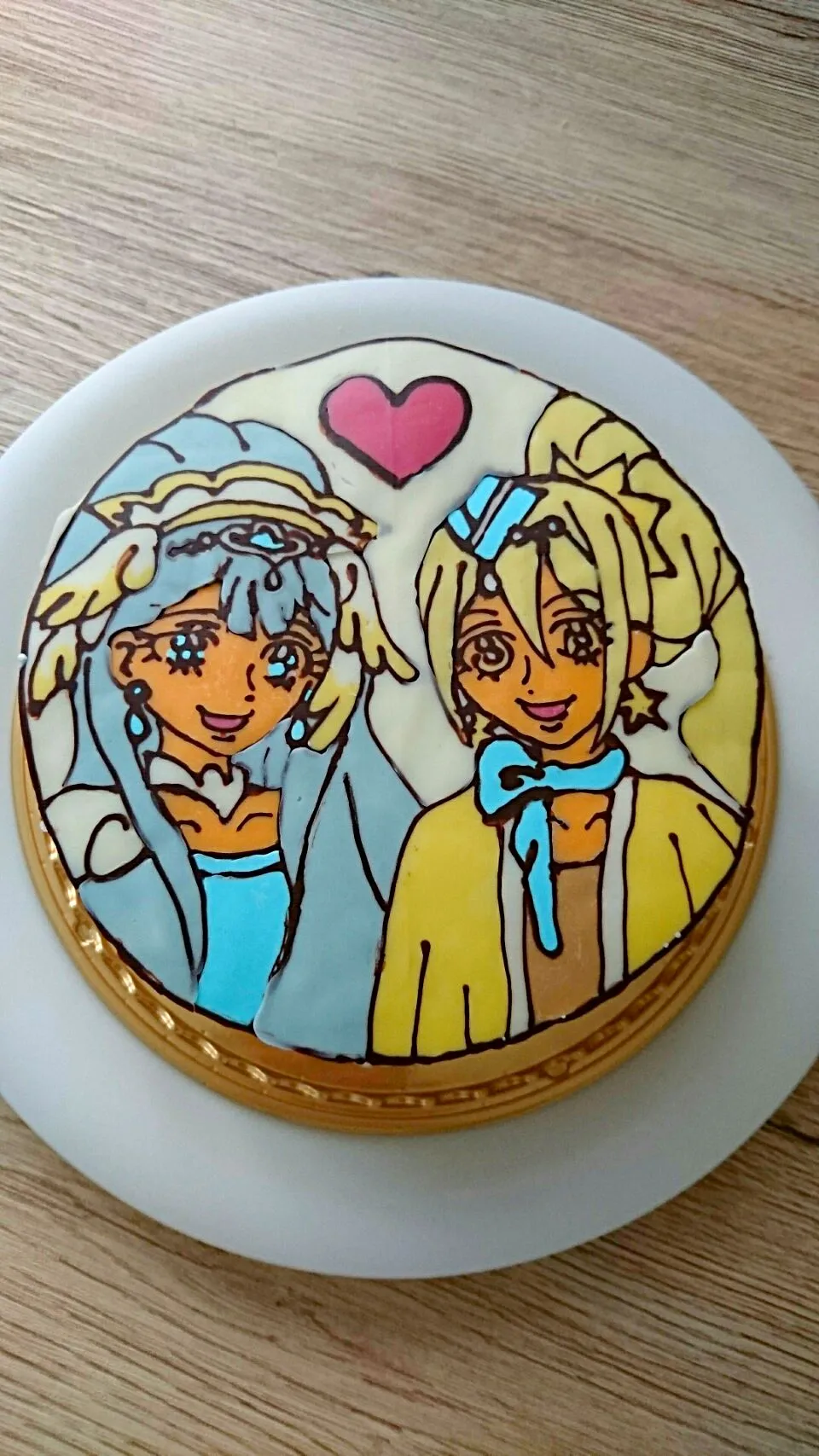 Snapdishの料理写真:お誕生日プリキュアケーキ|めぐまんさん