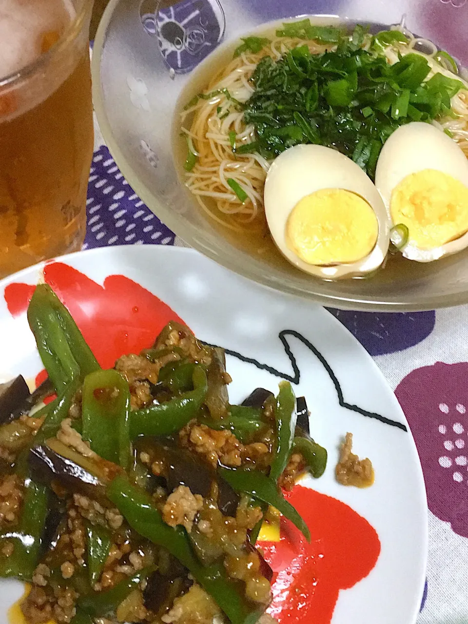 麻婆茄子& 素麺^ ^
何と  今年初めて😆|Naoko Kotaniさん