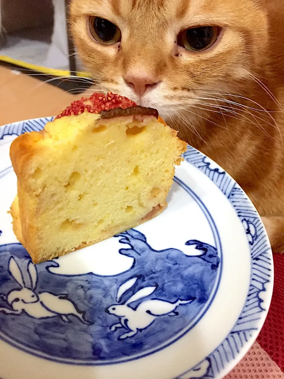 Snapdishの料理写真:イチジクケーキ甘くて美味しい🍰|さくらんぼさん