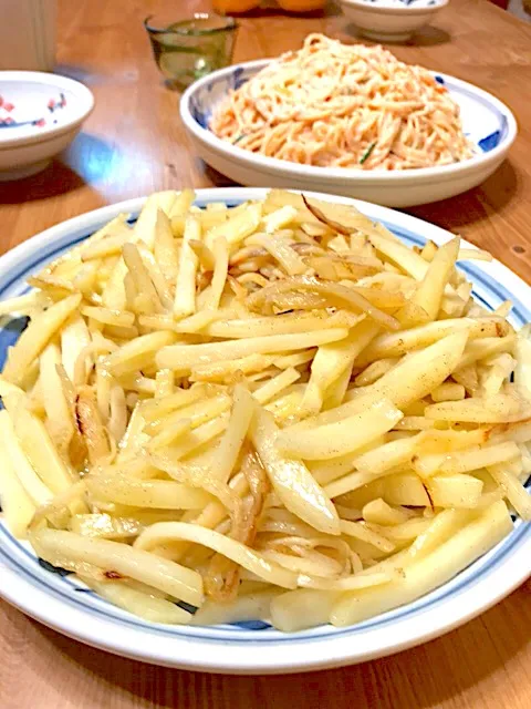 絶対に美味しい炒め物 【じゃがいも＆さきいか（スルメ）】|ｌａｖｅｎｄｅｒｆ❜mさん