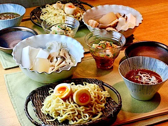 作ったフリのセブンのおでん『はんぺんだけ足す』、つけ麺|papinさん