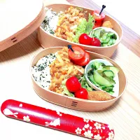 Snapdishの料理写真:ミートポテトお弁当🤗|Setsu.Aさん