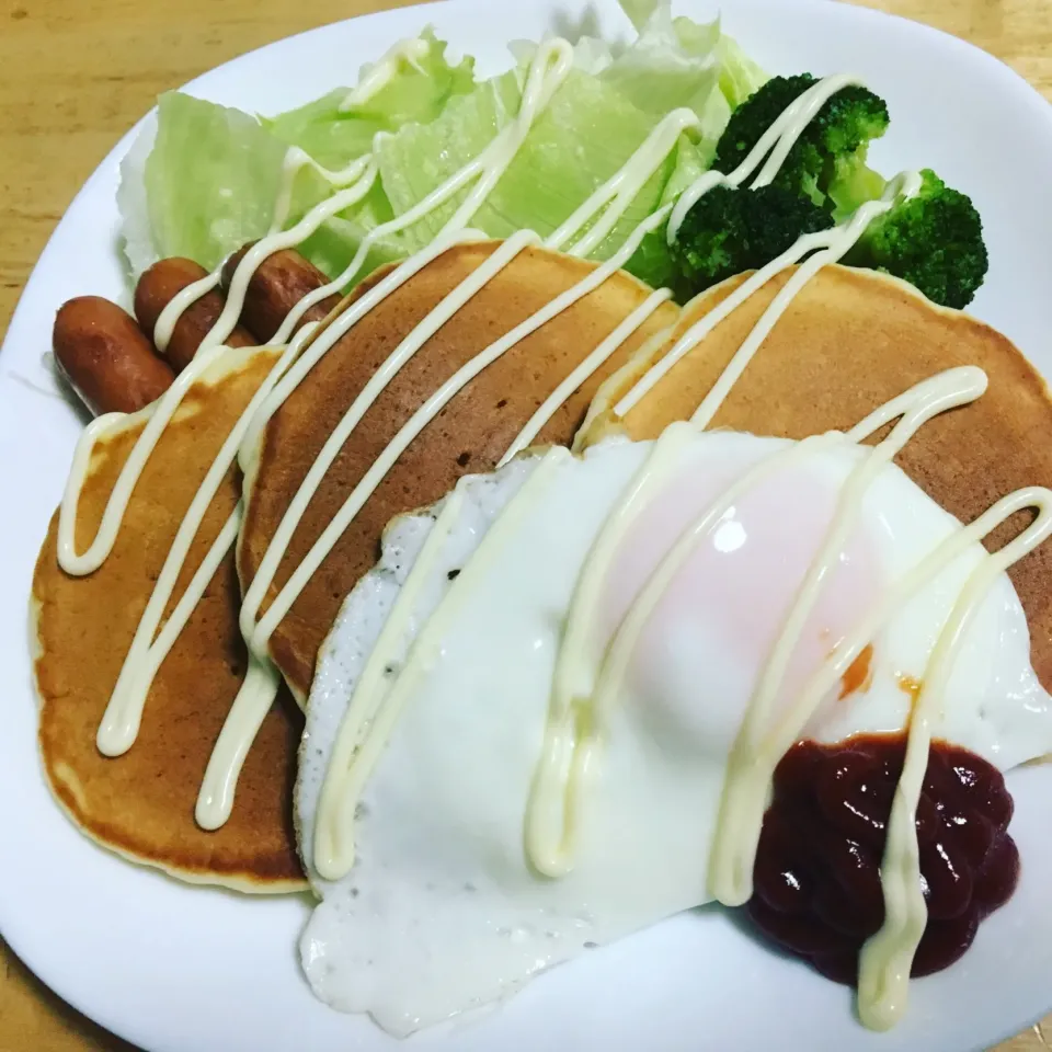 ご飯系ハワイアンパンケーキ|まみさん