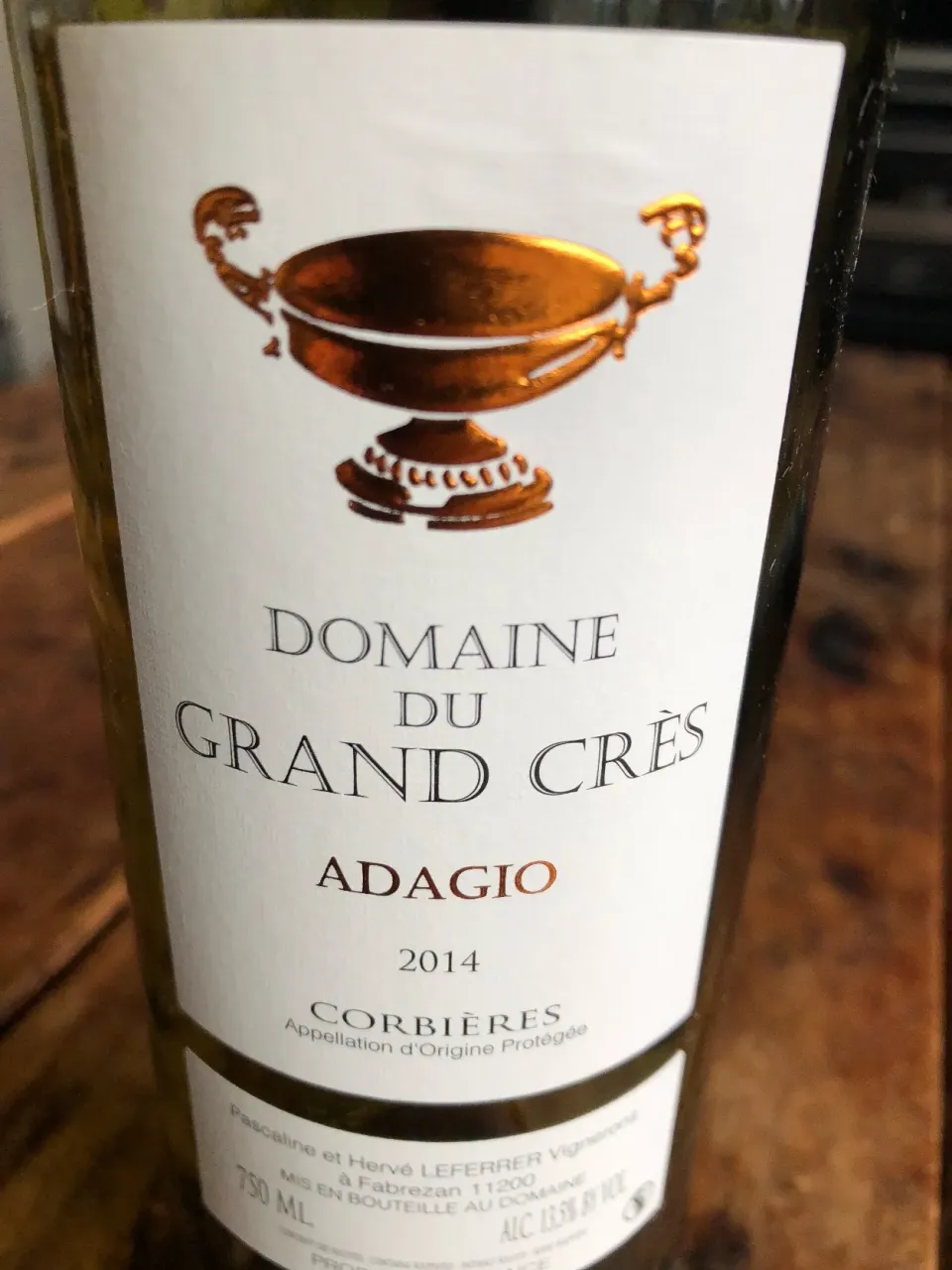 Corbieres Cuvee adagio 2014. Domaine du Grand Cres|kuuneruさん