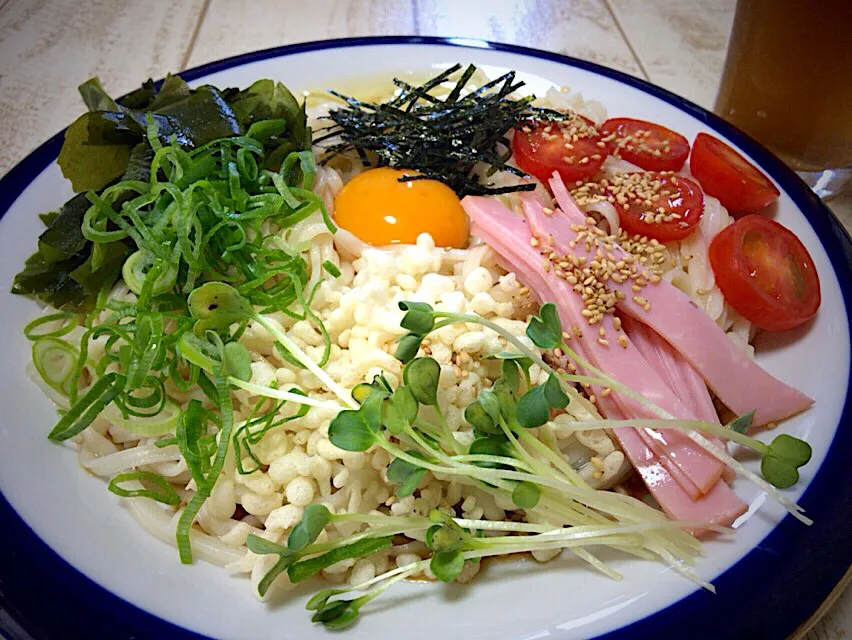 今日も暑い😵💦静岡そんな今日の男飯(๑˃̵ᴗ˂̵)お昼！釜玉うどん🎶|ひーちゃんさん