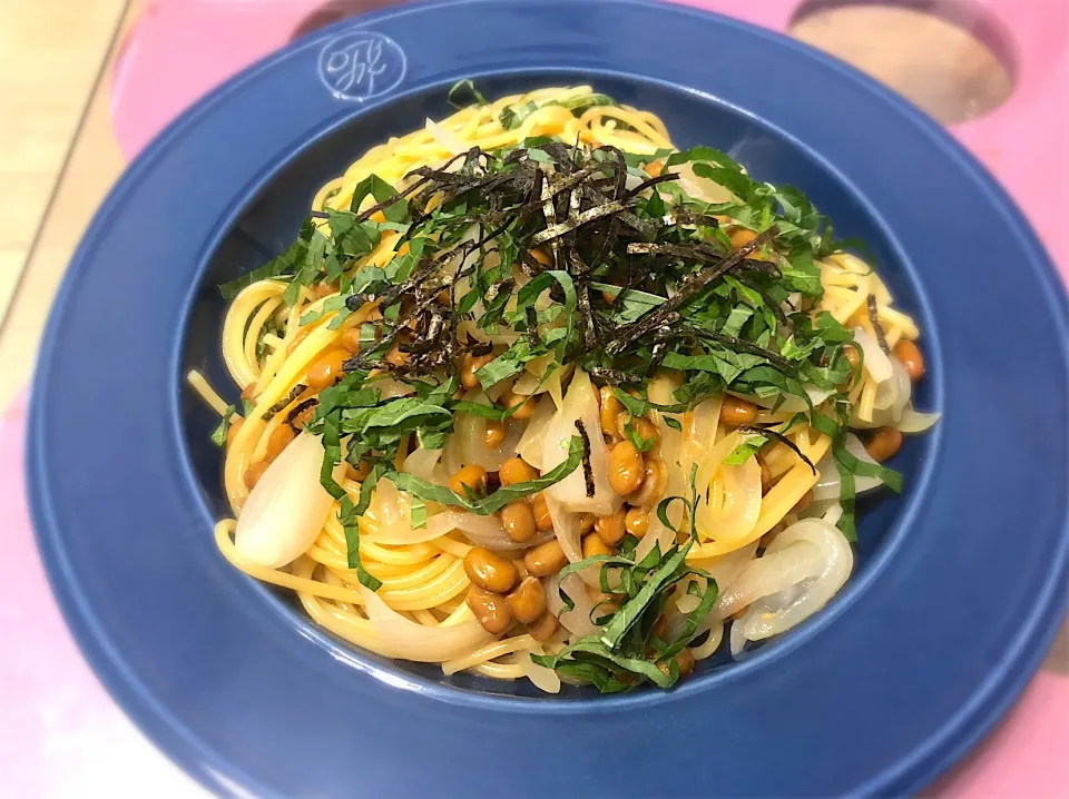 納豆パスタ🍝|Mariettyさん