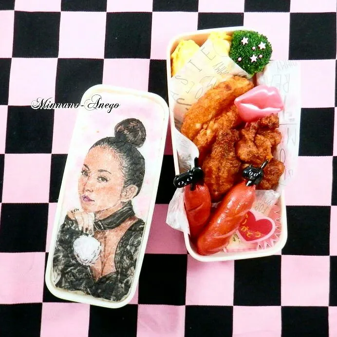 Snapdishの料理写真:安室奈美恵『Finally』弁当 2
 #オブラートアート
 #オブアート
 #似顔絵弁当|みんなのあねごさん