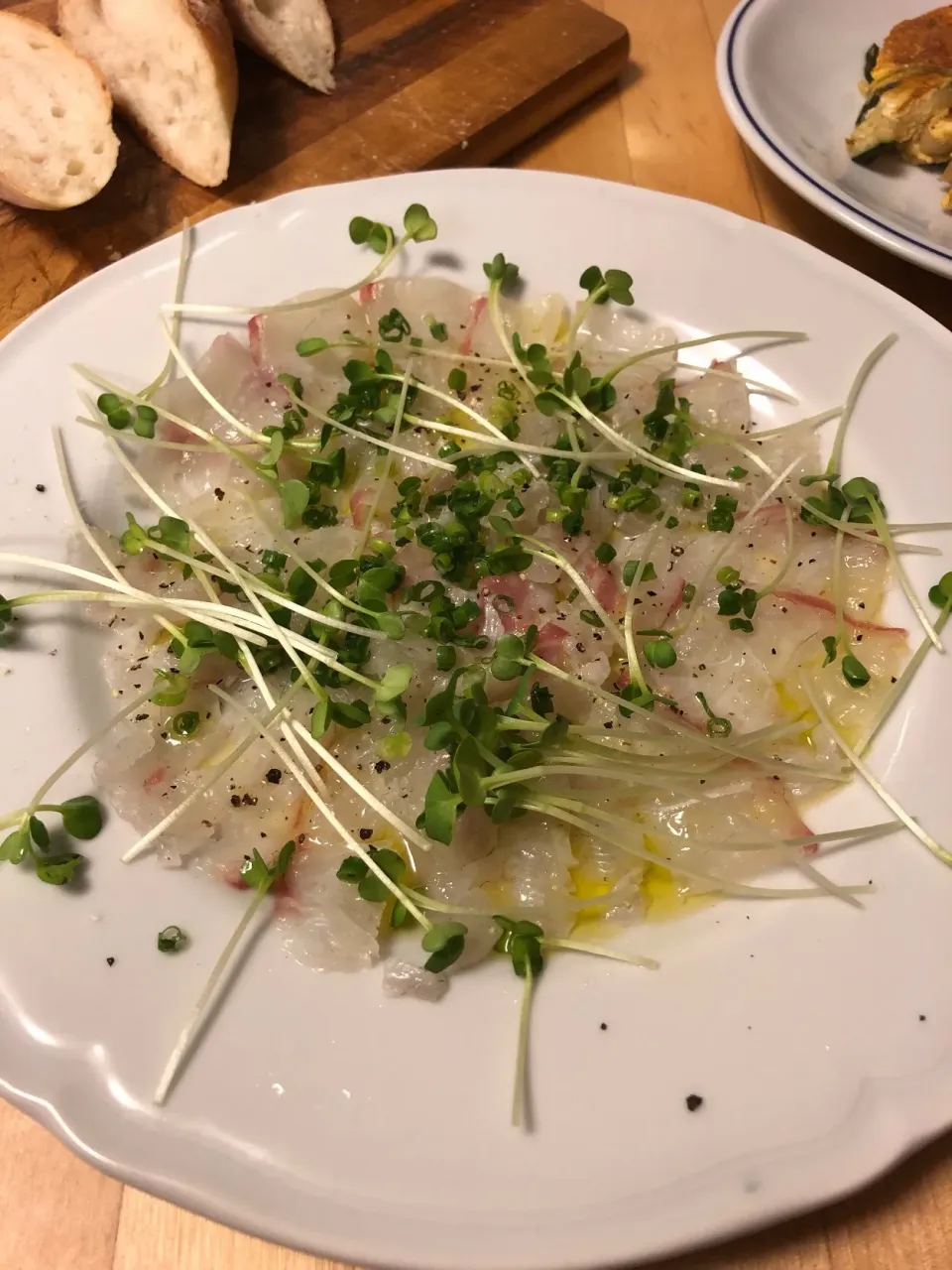 Snapdishの料理写真:Carpaccio d’Orata|Takeshi Kuraishiさん