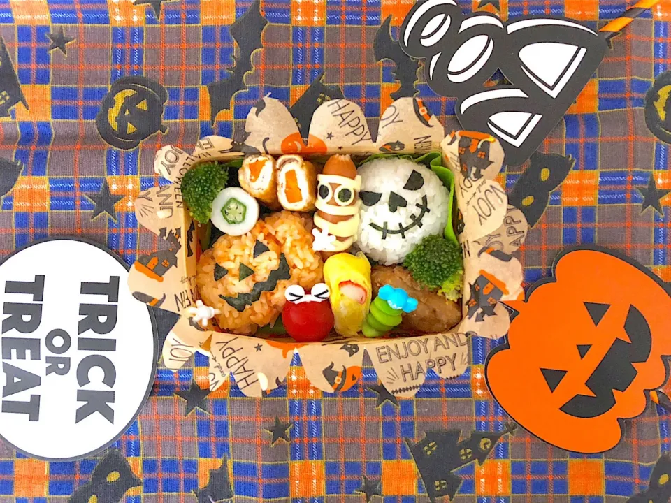 ハロウィン弁当🎃#ハロウィン#ハロウィン弁当#キャラ弁|さおりんさん