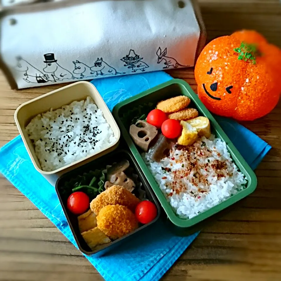 息子弁当・おっと弁当 10/9|ふ〜たん**さん