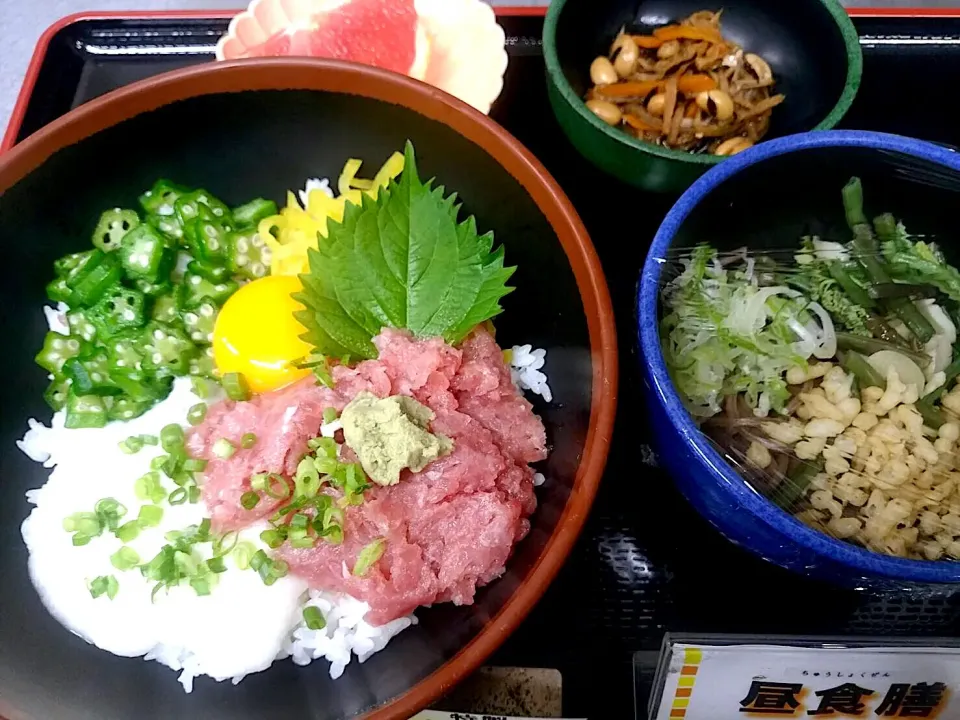 特製ネギトロ丼・半そばセット|nyama1さん