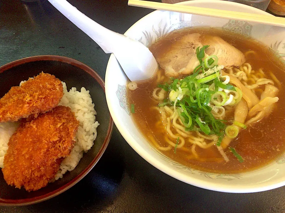 Snapdishの料理写真:ラーメン定食|utayataさん