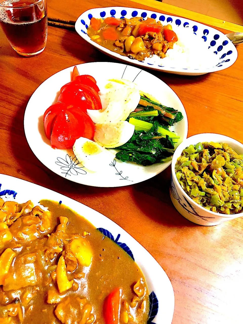 Snapdishの料理写真:スマイルボールとカレーライス|ゆうゆうさん