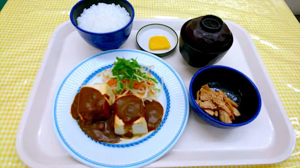 豆腐ステーキのカレーソースがけセット|nyama1さん