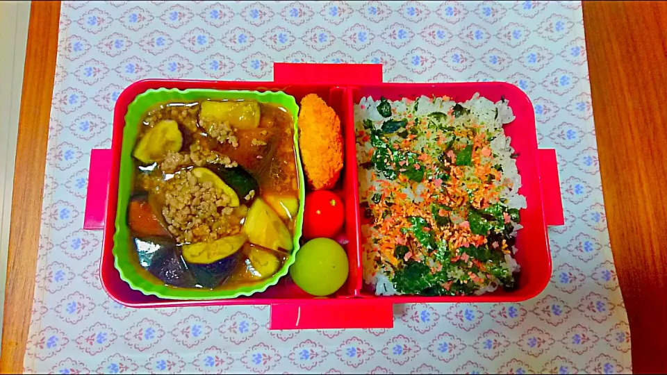 麻婆茄子🎵旦那さんお弁当🎵😊|かおるcitronさん