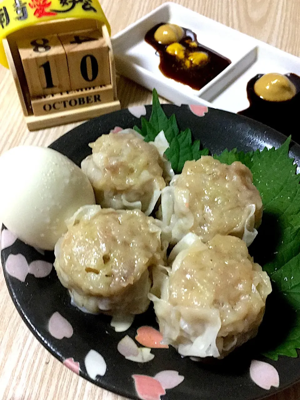 Snapdishの料理写真:晩酌スタート♪
#焼売
#からし醤油
#からしソース|伍龍やすさん