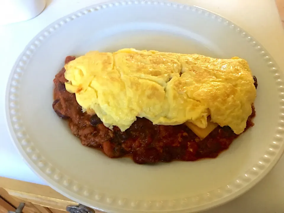 Chili bean omelet with cheese|Garthoneさん