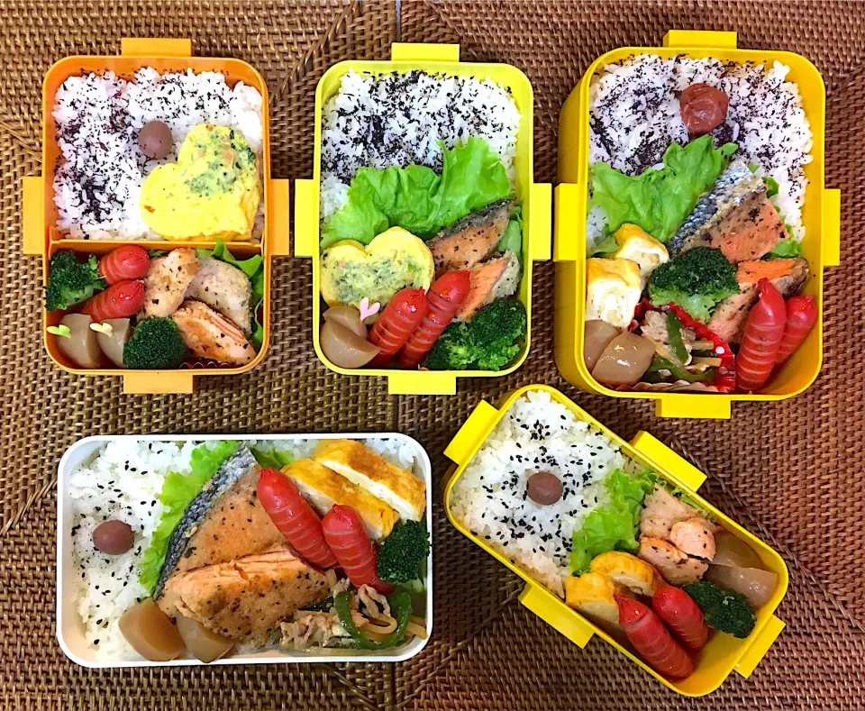 #中高生弁当  #父ちゃん弁当  #自分弁当 #鮭ムニエル|よちこさん