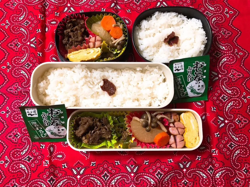 Snapdishの料理写真:2018/10/11(木) 夫弁当&娘弁当🎵|kiyominさん