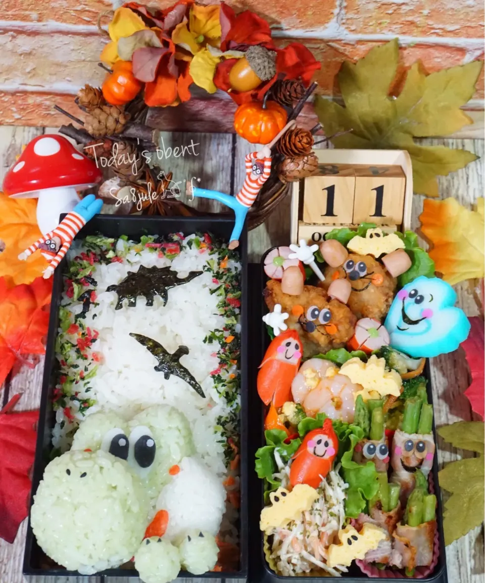 Snapdishの料理写真:恐竜🦕🦖お弁当|La-Jule Sa8さん