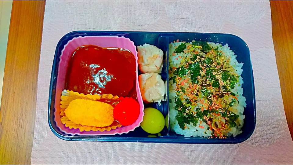 手ごねハンバーグ🎵旦那さんお弁当❤😊|かおるcitronさん