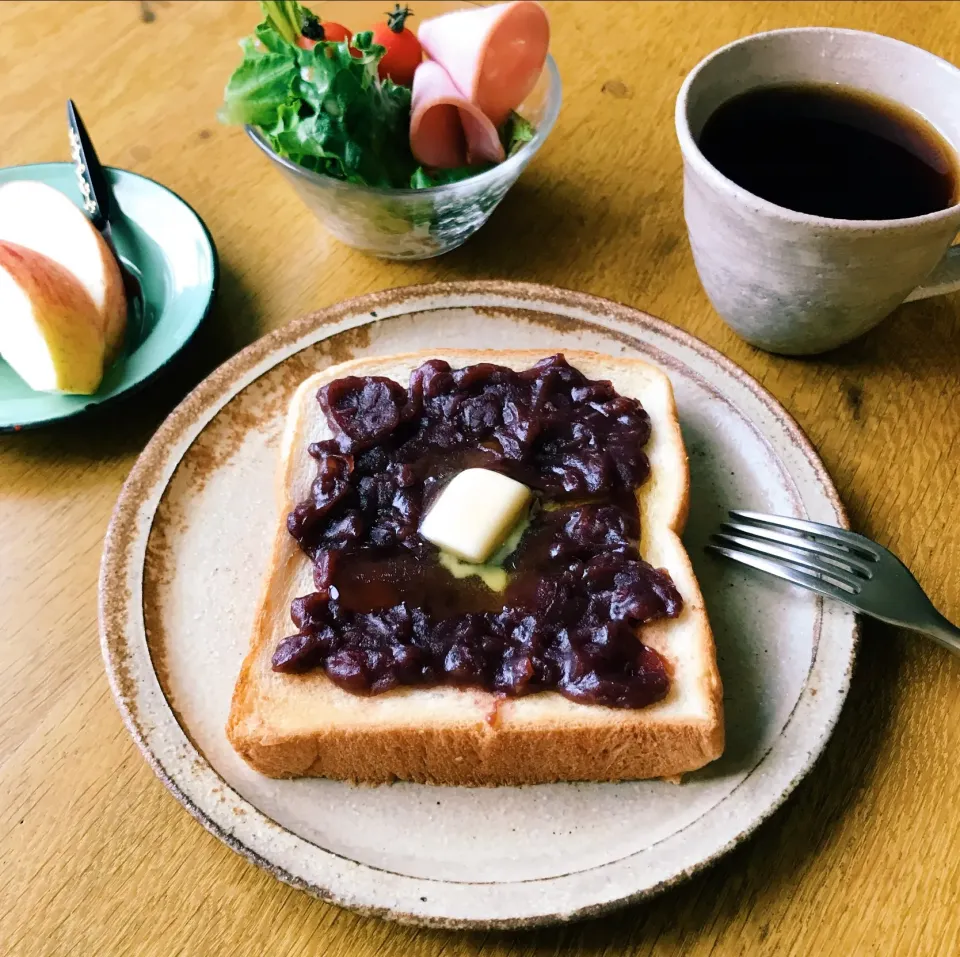 Snapdishの料理写真:#あんトースト|hibi_apeさん