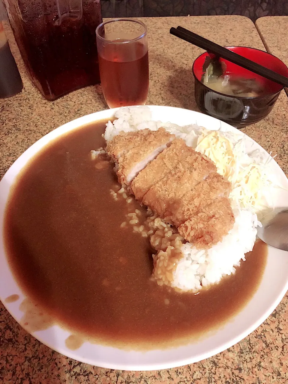 ワンコインかつカレーlunch♡2018/10/12|ちび太さん