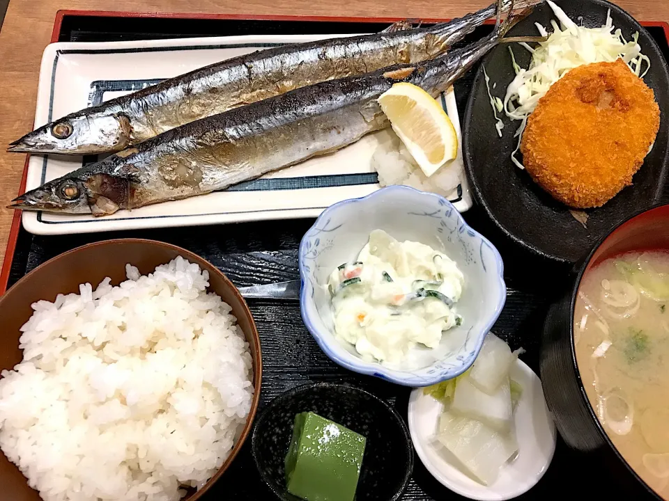 生さんまの塩焼き定食|マハロ菊池さん