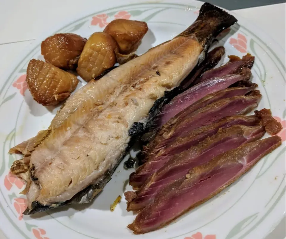 smoked scallops, rainbow trout and duck|steven z.y.さん