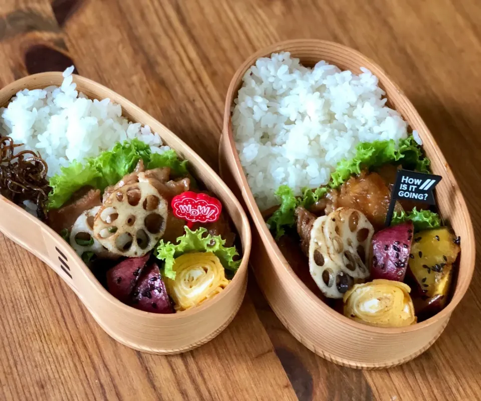 Snapdishの料理写真:10/13お弁当🍱🍱|カタツムリさん