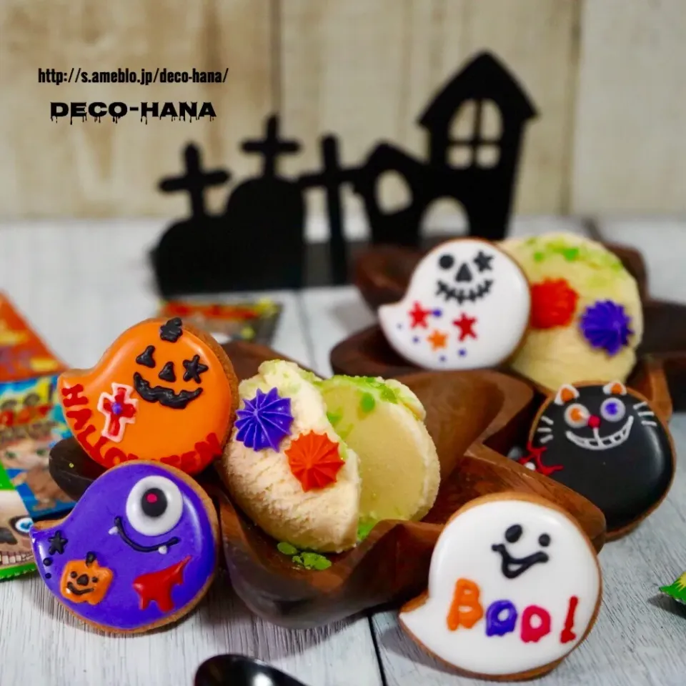 ハロウィンアイシングクッキー🎃パチパチアイスのせ|さとみ (satomi_foodart)さん