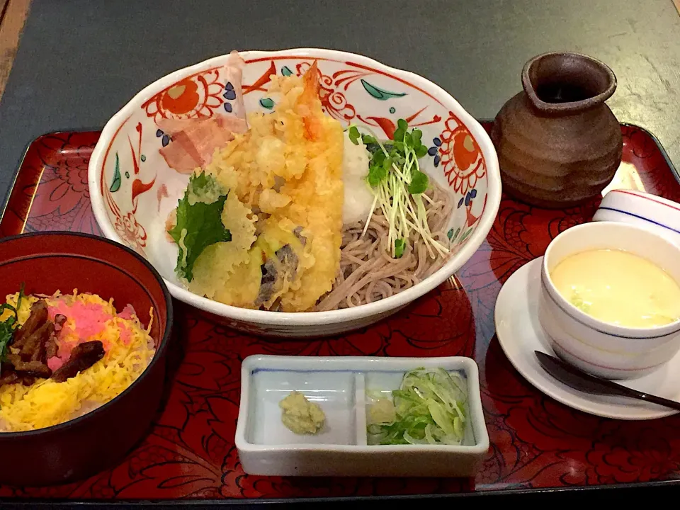 海老おろしそばランチ|みゃ〜・はつさん