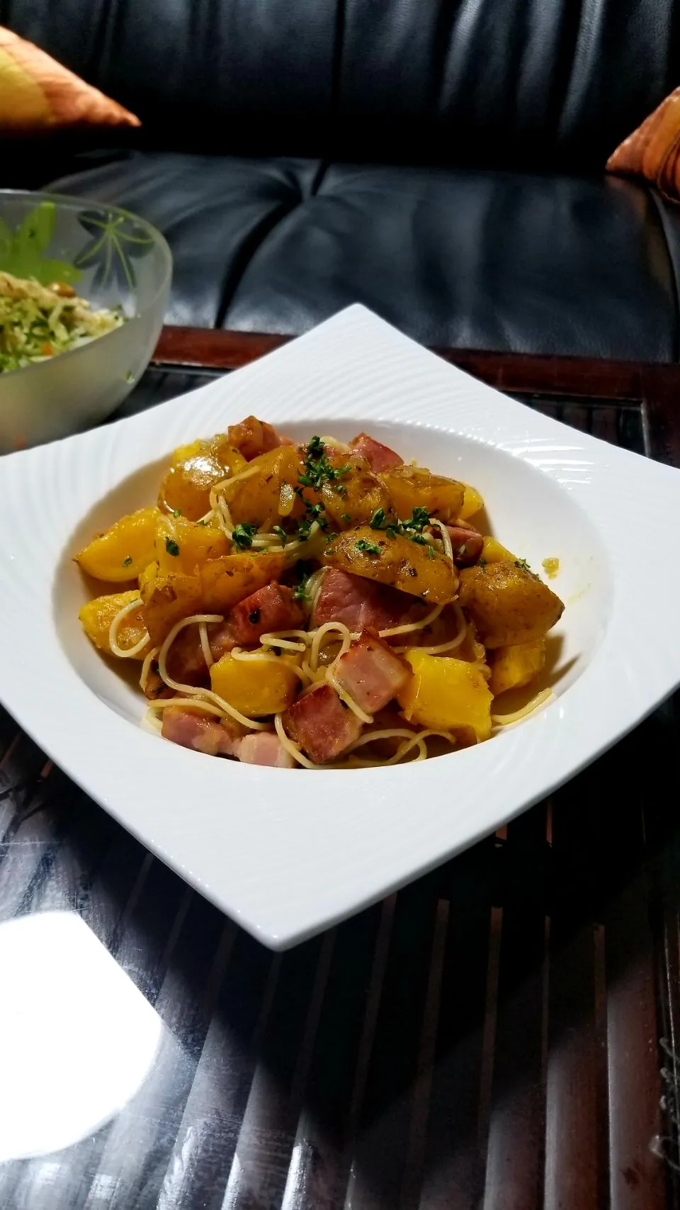 インカのじゃがいもとベーコンの蒟蒻効果パスタ🍝🙋♪|dai.noriさん