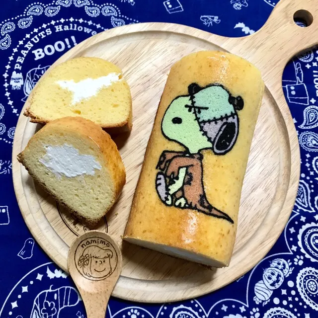 スヌーピーのデコ生パウンドケーキ|namimoさん