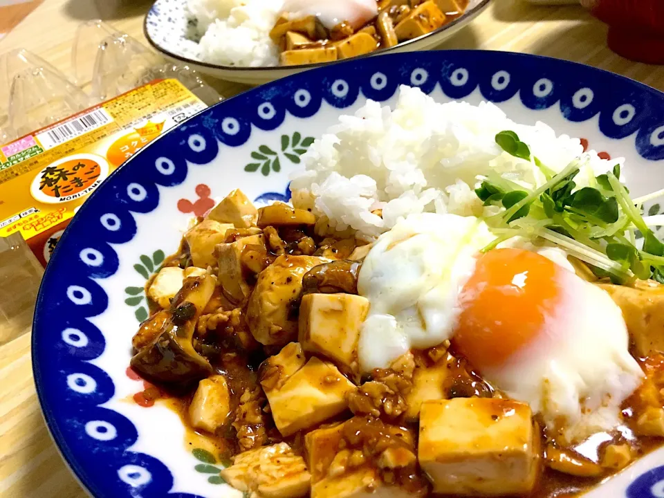 麻婆ご飯＆森のたまご🥚|くっきいさん