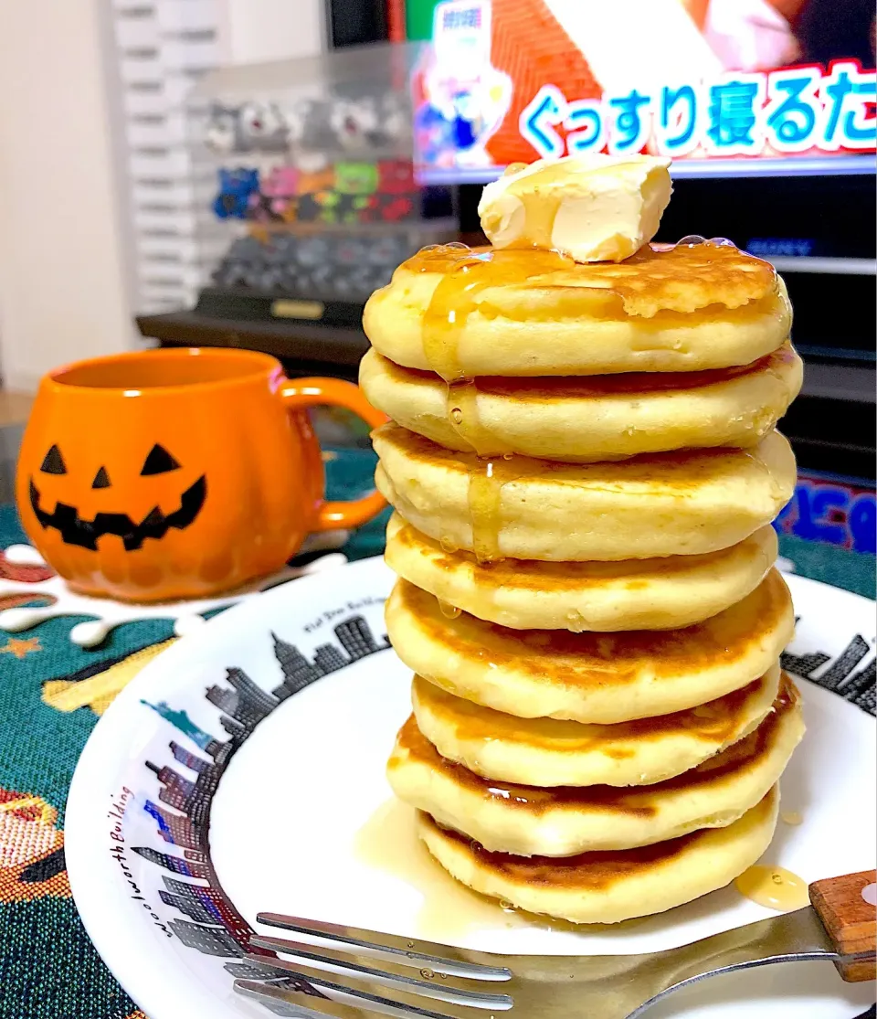 Snapdishの料理写真:ミニパンケーキタワー🥞|ゆかりさん