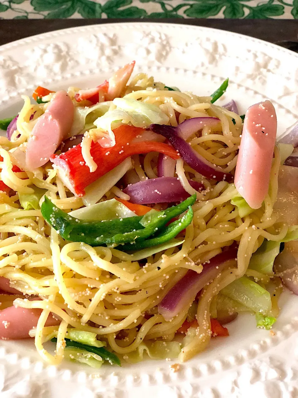 明太子とイカの塩辛焼きそば|マリーさん